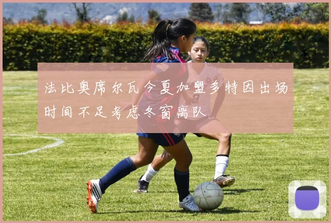 法比奥席尔瓦今夏加盟多特因出场时间不足考虑冬窗离队